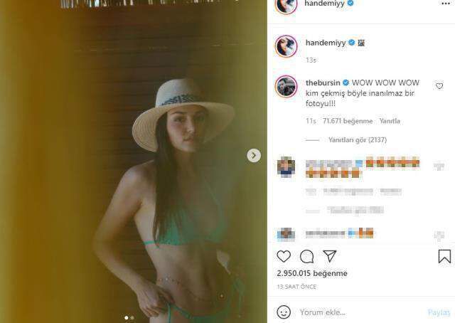 Hande Erçel-Kerem Bürsin çifti, sette öpüşürken hayranlarına yakalandı