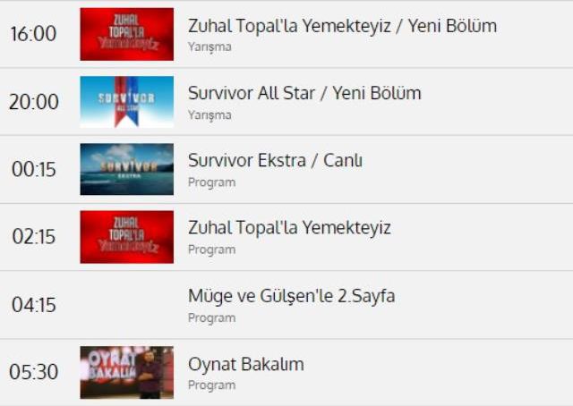 Survivor bu akşam var mı? Survivor bu akşam neden yok? Survivor hangi günler var?