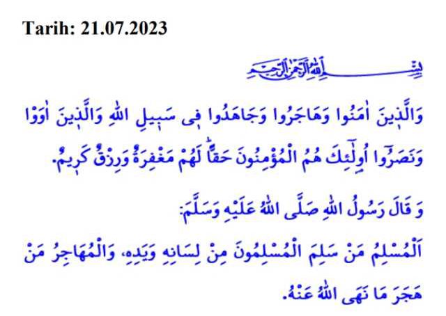 21 Temmuz Cuma Hutbesi yayınlandı! 21 Temmuz Cuma Hutbesi tam metni! Diyanet 21 Temmuz Cuma Hutbesi!