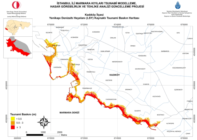Kadıköy'de tsunami riski var mı? Kadıköy'de tsunami olur mu? İstanbul tsunami riski haritası!