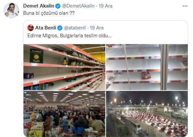 Demet Akalın, kurdaki düşüşün ardından indirim yapmayan marketleri teftiş edecek