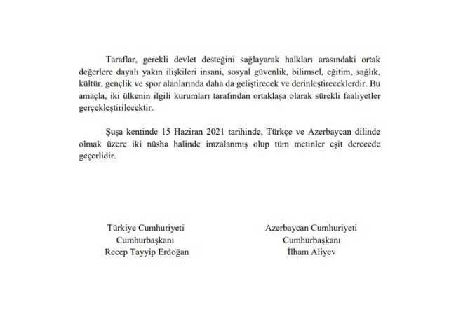 Şuşa beyannamesi nedir? Şuşa beyannamesi önemi ne? Şuşa beyannamesi imzalandı mı? Şuşa beyannamesi pdf! Şuşa beyannamesi tam metin oku!