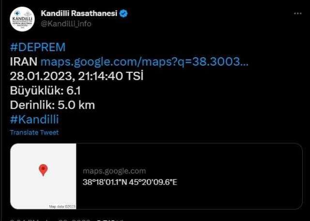 Van'da deprem mi oldu? SON DAKİKA! Bugün Van'da deprem mi oldu? AFAD ve Kandilli deprem listesi! 28 Ocak az önce deprem mi oldu?