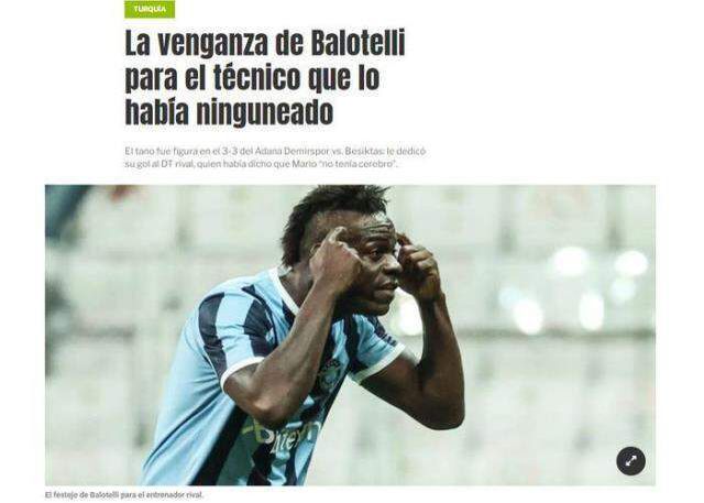 Avrupa'dan Güney Amerika kıtasına kadar bu olay konuşuluyor! Balotelli ve Sergen Yalçın, dünya manşetlerinde