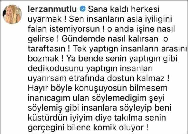 Lerzan Mutlu, Demet Akalın'ı hedef aldı: Sen insanların asla iyiliğini falan istemiyorsun