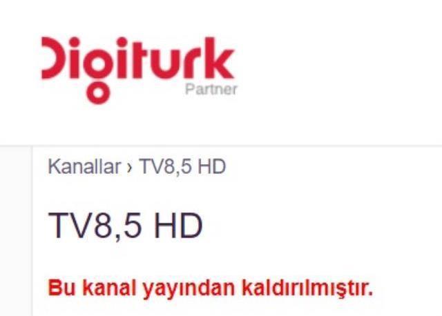TV8.5 Digitürk kaçıncı kanalda? TV8.5 Digitürk neden yok?