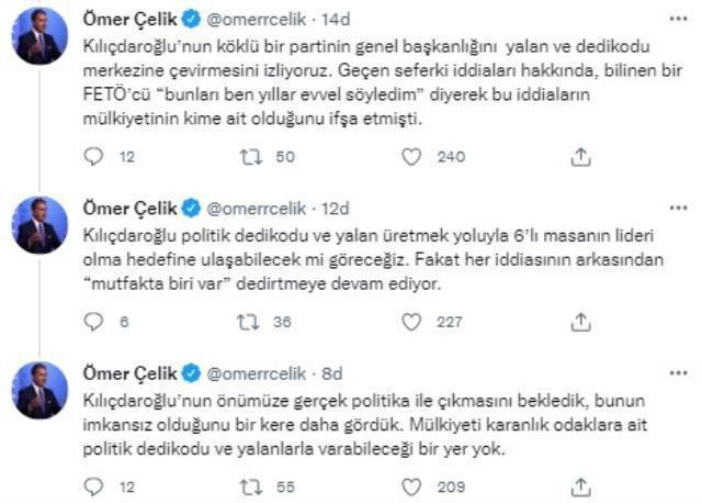 AK Parti'den Kılıçdaroğlu'nun Cumhurbaşkanı Erdoğan ve ailesini hedef alan paylaşımına yanıt: Politik dedikodu ve sistematik yalan üretiyor
