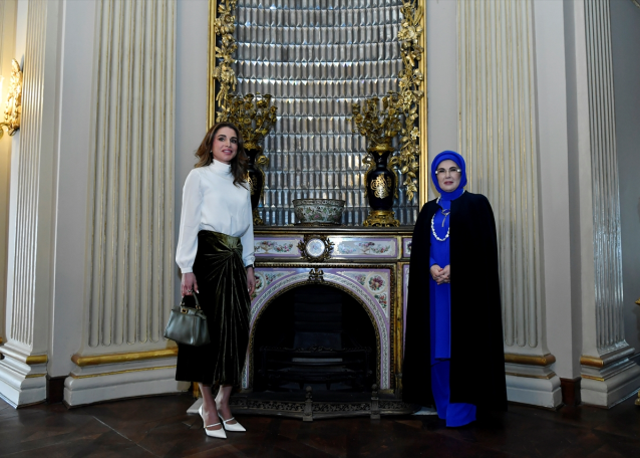 Emine Erdoğan, Ürdün Kraliçesi Rania ile bir araya geldi