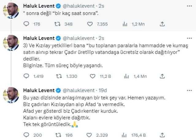 Kızılay, Ahbap'a çadır mı sattı? Ses getiren iddiaya Haluk Levent ve Kızılay cephesinden art arda yanıtlar