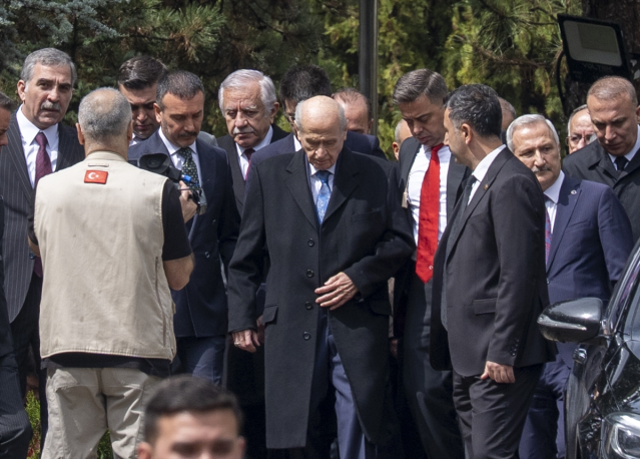 MHP lideri Bahçeli, 66 gün sonra ilk kez görüntülendi