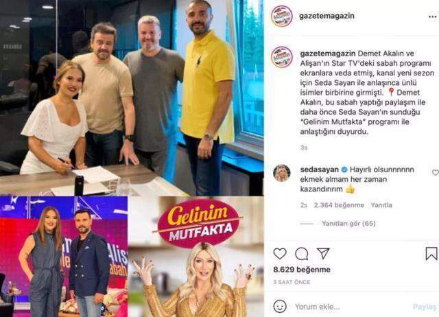 Seda Sayan'dan Gelinim Mutfakta'ya transfer olan Demet Akalın'a gönderme: Ekmek almam, kazandırırım