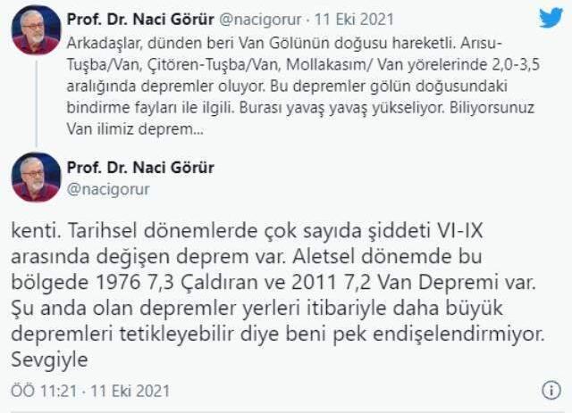Naci Görür'den 7.3'lük deprem yaşayan Van'la ilgili çok önemli uyarı: Daha büyüğü gelebilir