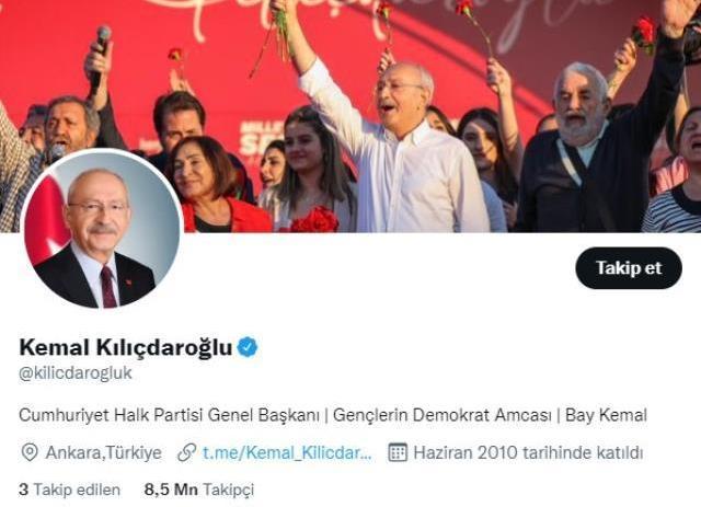 Kılıçdaroğlu, Cumhurbaşkanı Erdoğan'ın kendisine yönelik 'Bay Kemal' hitabını sosyal medya Bio'suna ekledi