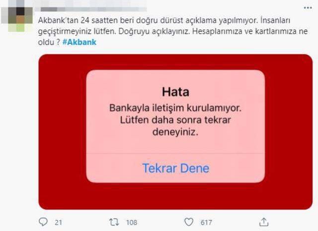 Dünya bankacılık tarihinde bir ilk! Akbank'ta sistem çökeli tam 31 saat oldu, tepkiler çığ gibi büyüyor