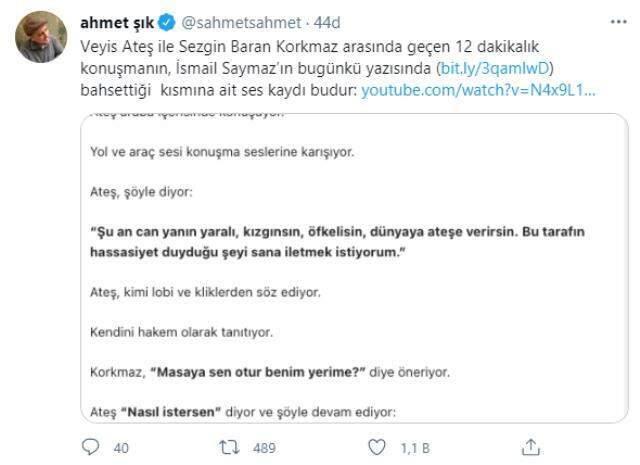 Veyis Ateş'ten 'ses kaydı' açıklaması: Montajlanma yöntemiyle oluşturulduğu açık