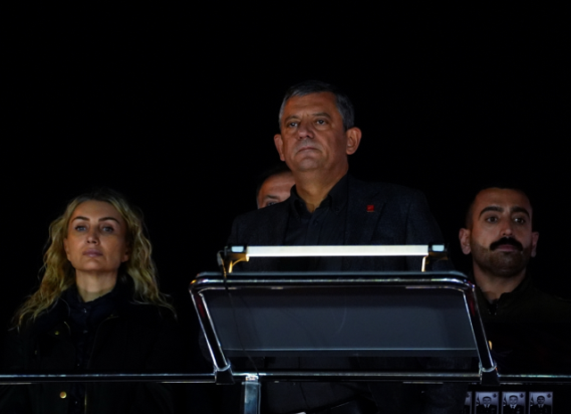 Miting alanından bir kare