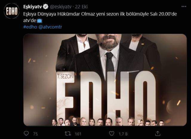 EDHO bugün yayınlanacak mı, Eşkıya Dünyaya Hükümdar Olmaz EDHO ne zaman yayınlanacak?