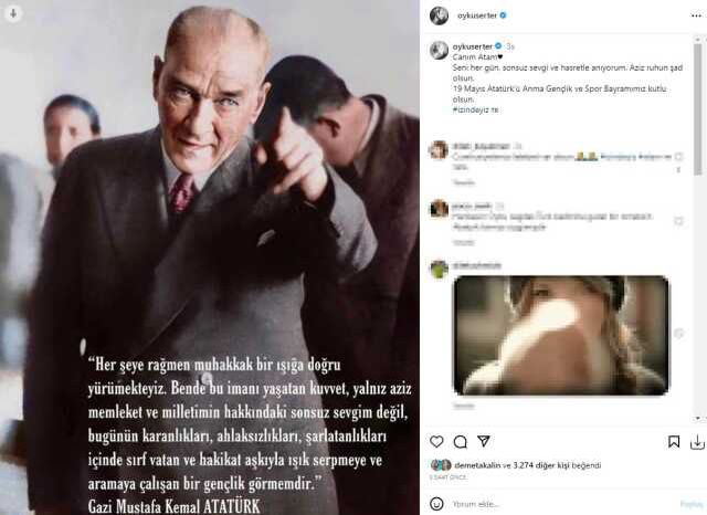 Ünlü isimlerin 19 Mayıs Atatürk'ü Anma Gençlik ve Spor Bayramı paylaşımları