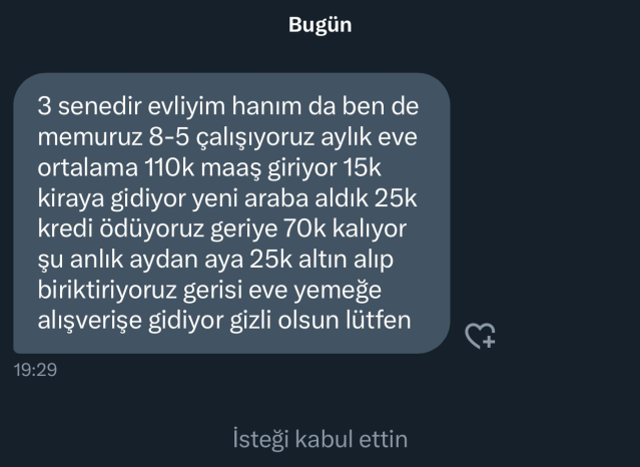 Her ay evine giren parayı paylaşan memurun hesabı tartışma yarattı