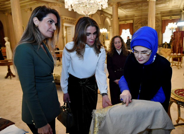 Emine Erdoğan, Ürdün Kraliçesi Rania ile bir araya geldi