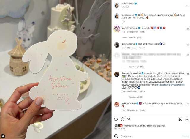 Annelik heyecanı yaşayan Nazlı Sabancı'dan ilk paylaşım geldi
