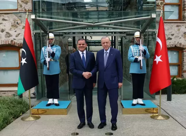 Cumhurbaşkanı Erdoğan, Meloni ve Dibeybe'yi kabul etti