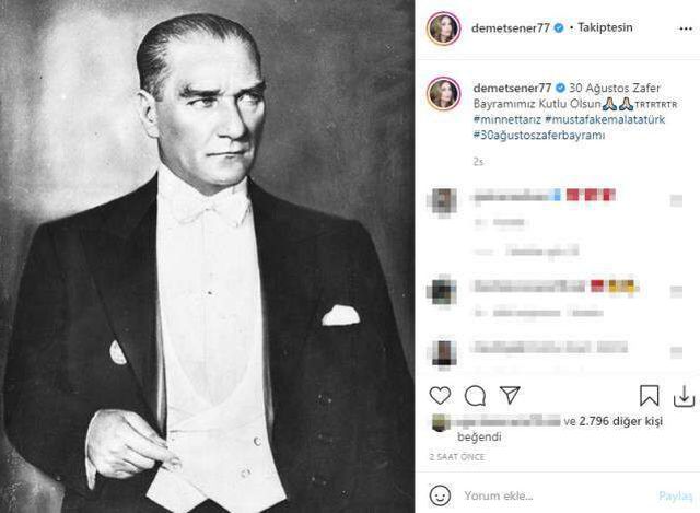 Ünlü isimlerden 30 Ağustos Zafer Bayramı paylaşımları