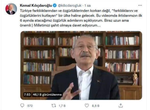 Kılıçdaroğlu, özgürlüklerle ilgili 6 madde sayıp vatandaşa çağrıda bulundu: Şahit olun