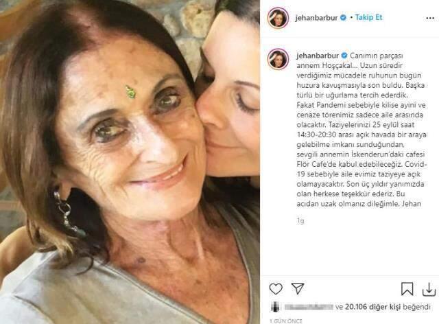 Müzisyen Jehan Barbur'un annesi hayatını kaybetti