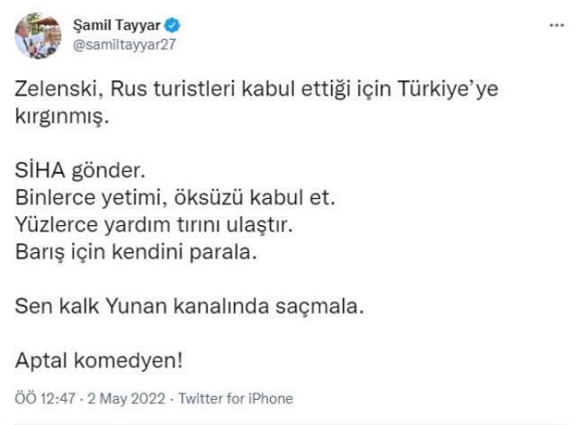 Zelenski'nin Türkiye'ye kırgınım' sözlerine ilk tepki AK Parti cephesinden geldi: Aptal komedyen