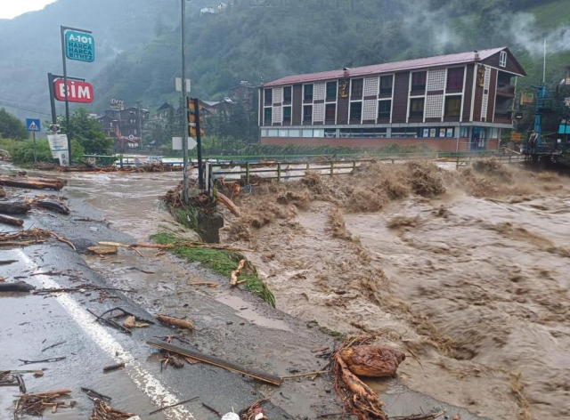 Selin vurduğu Rize'den gelen görüntüler korkunç