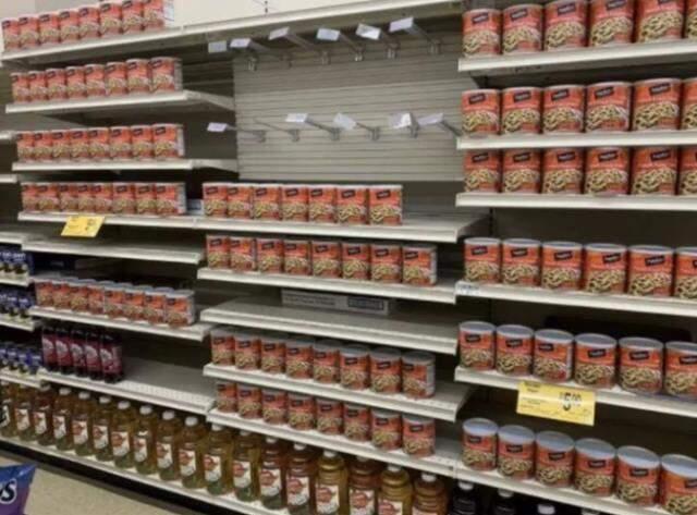 ABD'de tedarik krizi! Boş kalan market raflarını, ürünlerin fotoğrafıyla kaplıyorlar