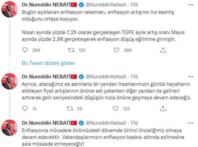 Son Dakika! Bakan Nebati: Bugün açıklanan veriler, enflasyon artışının hız kesmiş olduğunu ortaya koyuyor