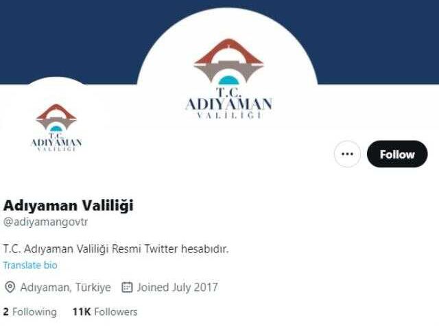 Adıyaman Valiliği ilanları takip sayfası! Adıyaman Valiliği Twitter ve sosyal medya hesapları duyuruları!