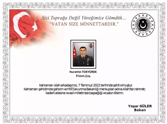 Nurettin Tokyürek kimdir? Uzman Çavuş Nurettin Tokyürek kaç yaşında, nereli?