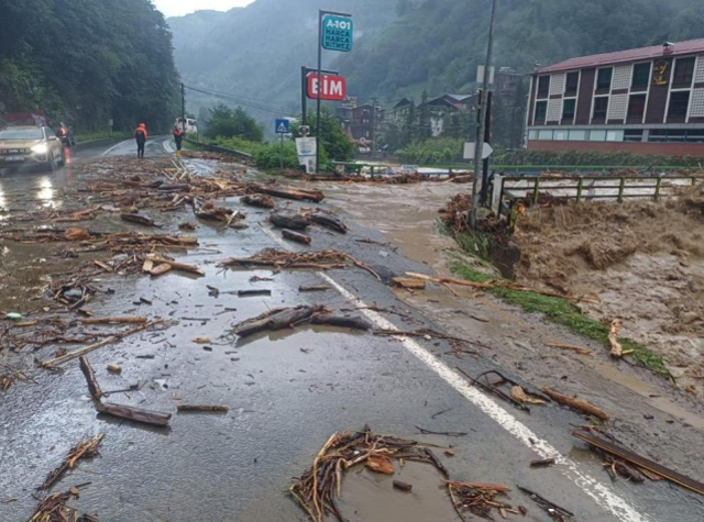 Selin vurduğu Rize'den gelen görüntüler korkunç