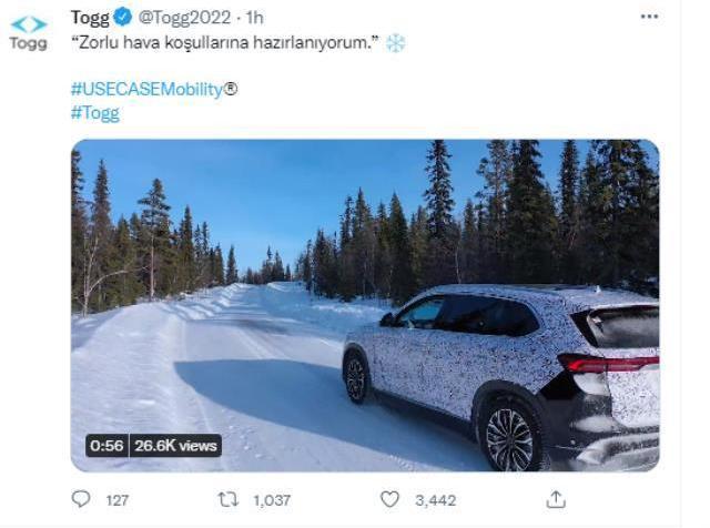 TOGG'un son görüntüleri geldi! Karda gösterdiği performans nefes kesiyor