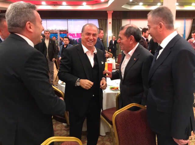 Sosyal medyayı buluşma! Dursun Özbek ve Fatih Terim bir arada