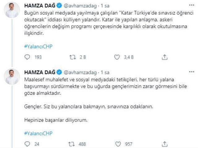 AK Parti'den 'Katarlılara sınavsız tıp eğitimi' iddialarıyla ilgili gençlere mesaj: Siz bu yalanlara bakmayın, sınavınıza odaklanın