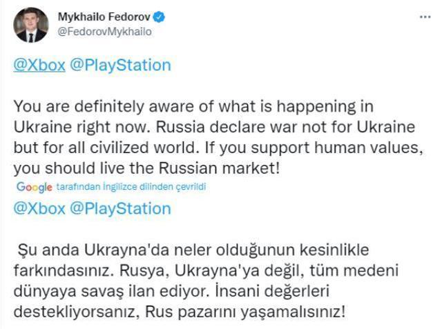 Ukrayna başbakan yardımcısından oyun ve espor şirketlerine Rusya'dan çekilme çağrısı geldi