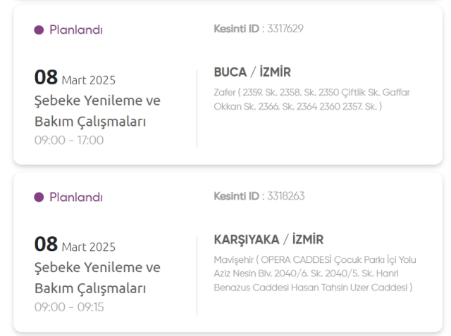 İzmir GEDİZ elektrik kesintisi! 8-9 Mart İzmir'de elektrik kesintisi ne zaman bitecek, elektrikler ne zaman gelecek?