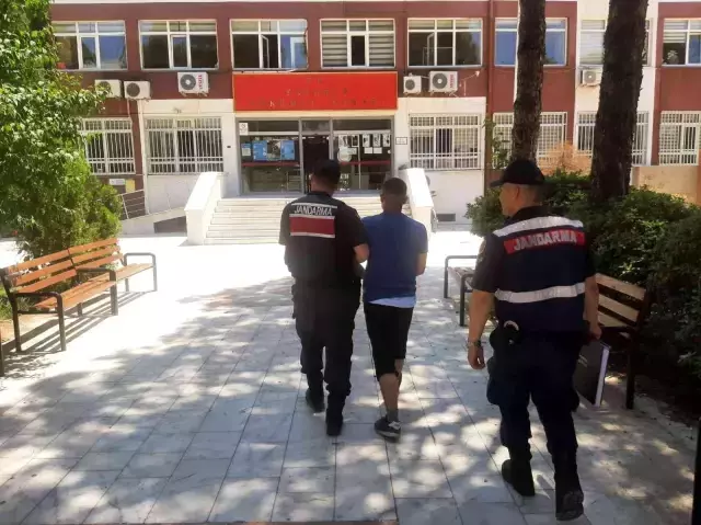 Ormanı yaktıktan sonra kaçmaya çalışan şahıs, jandarma tarafından yakalandı