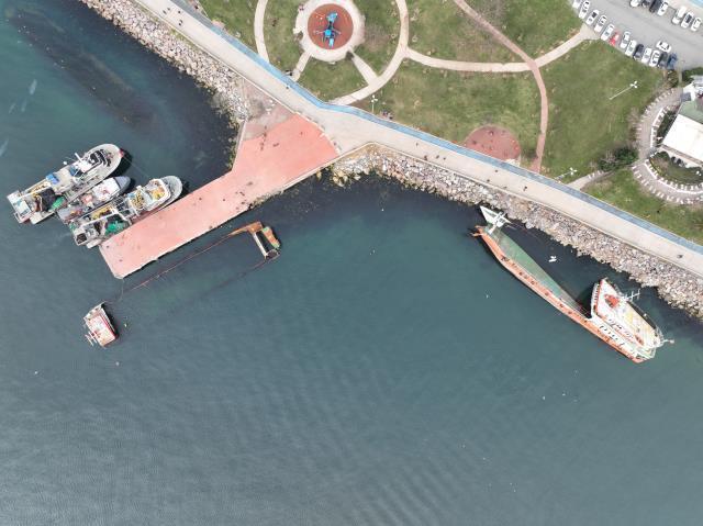 İstanbul'un hayalet gemisi böyle görüntülendi