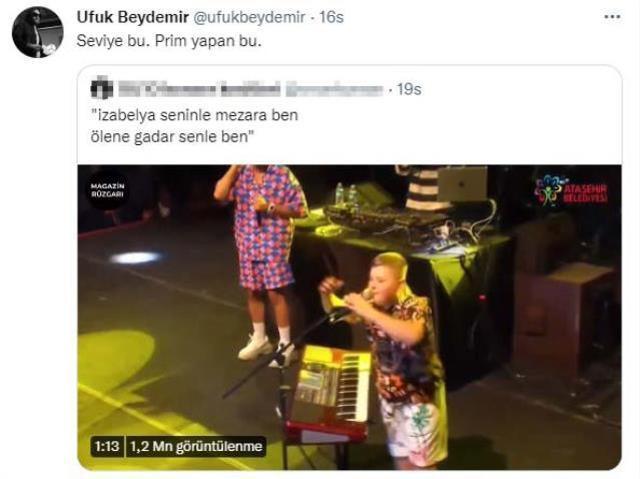 12 yaşındaki fenomeni sahnesine çıkaran Sefo ile Ufuk Beydemir birbirine girdi