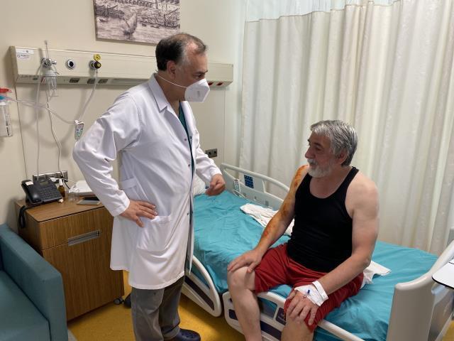 Lavabo açıcı bomba gibi patladı, vücudu yanan adam soluğu hastanede aldı