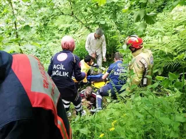 Balkon demiri kırılınca aşağı düşüp 10 metrelik dik yamaçta yuvarlandı