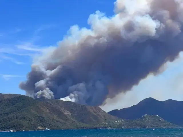Muğla gündem haberi | Marmaris'te orman yangını başladı