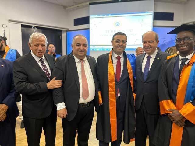 AK Parti İstanbul Milletvekili Av. Serkan Bayram'a Onbeş Kasım Kıbrıs Üniversitesi tarafından 'Fahri Doktora' unvanı verildi