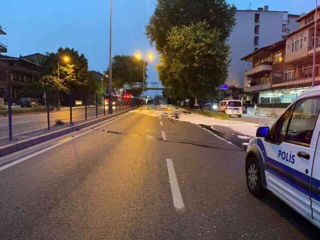 Benzin yüklü tanker devrildi! Patlama riskine karşı D-130 Karayolu trafiğe kapatıldı