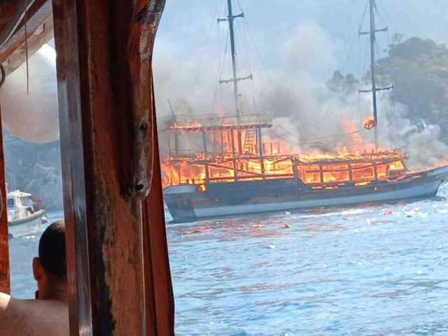 Marmaris'te tur teknesinde çıkan yangının sebebi belli oldu! Kaptan ve tekne sahibi gözaltında